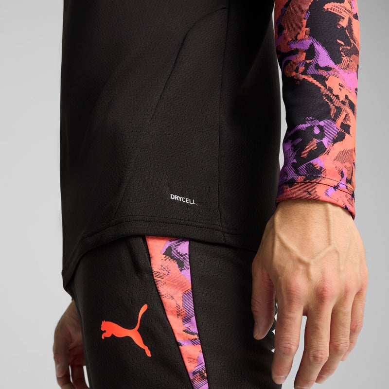 PUMA IndividualCUP Mens Black Quarter-Zip Football Top - Image 5